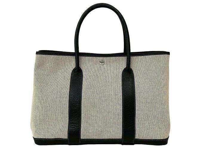 Hermès Sac cabas Hermes Garden Party PM Marron Noir