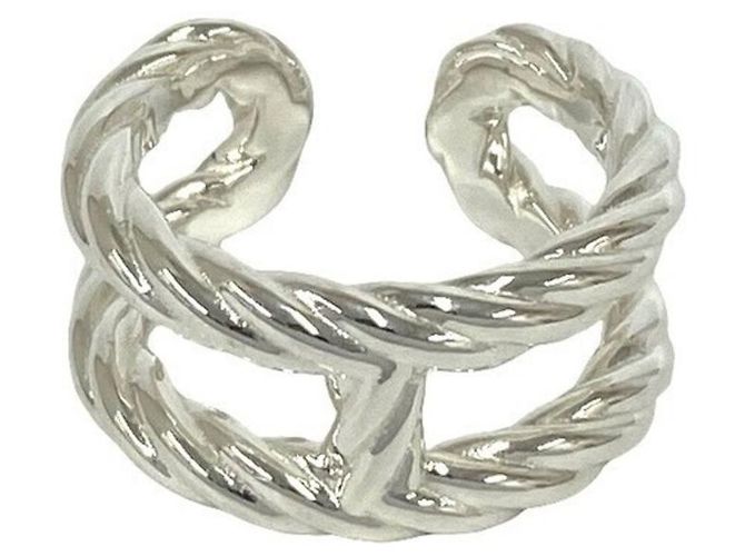 Hermès Chaine d'Ancre Area 2 Ring Silber