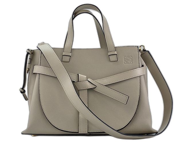 Loewe Gate Lederhandtasche Beige