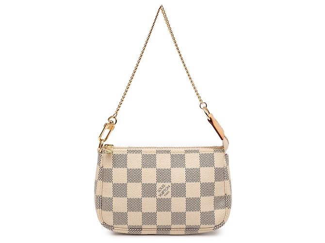 Louis Vuitton Mini Pochette Accessoires Damier Azur branco