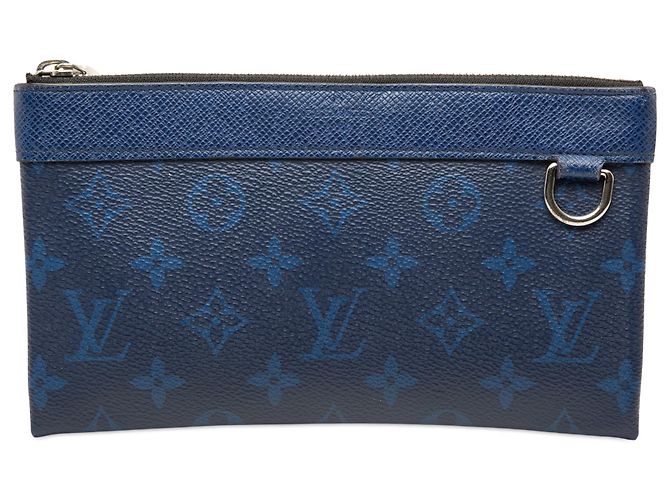 Louis Vuitton Pochette Discovery PM Blue Monogram Taigarama