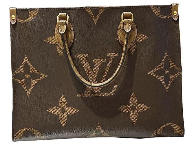 Louis Vuitton Onthego GM Monogram Giant Handtasche Braun Monogramm