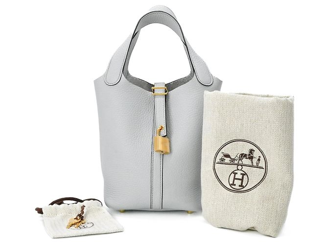 Hermès Bolsa Hermes Picotin Lock PM Marrom