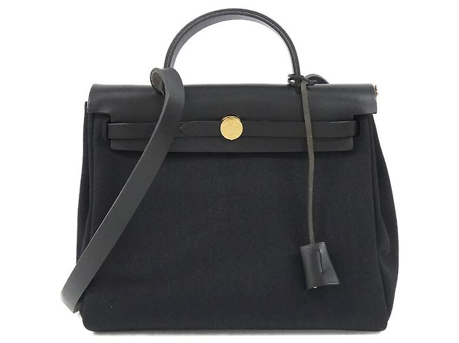 Hermès Borsa Hermes Herbag Zip PM Nero