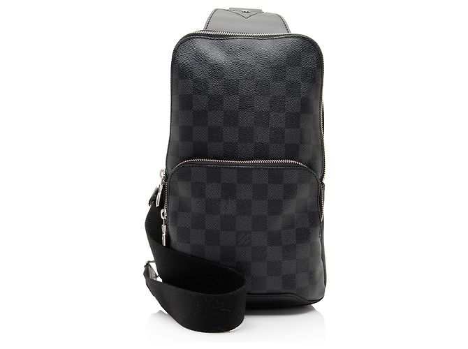 Bolsa transversal Louis Vuitton Damier Graphite Avenue Preto