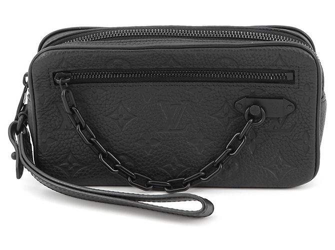 Sac à main Louis Vuitton Monogram Pochette Volga Noir Monogramme