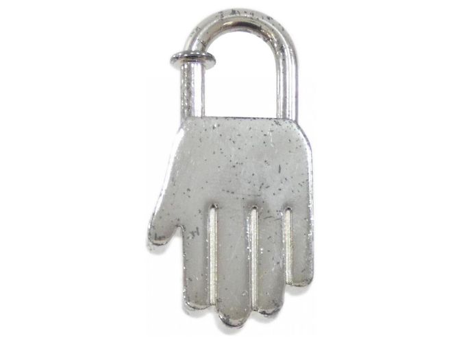 Chaveiro Hermès HAND Cadena Prata