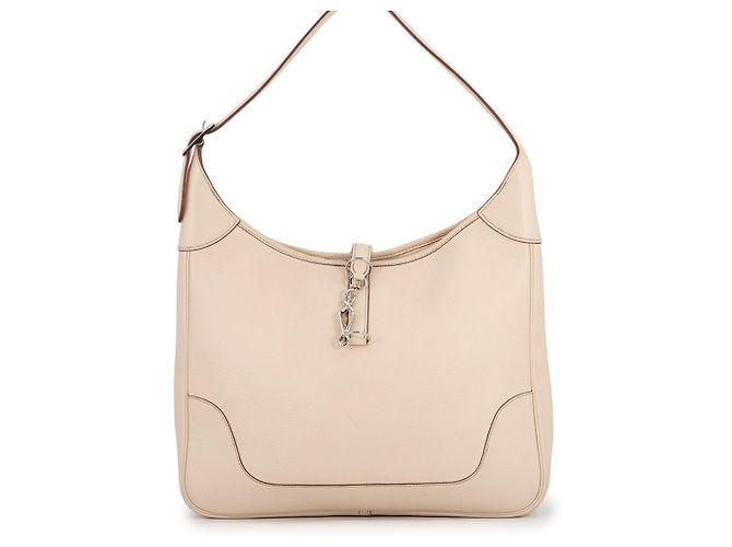 Hermès Bolsa de Ombro Hermes Trim 35 em Marfim Cru