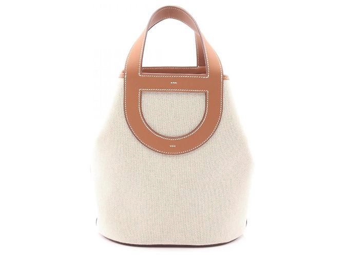 Hermès Bolso Hermes In the Loop 23 Castaño Beige Crudo