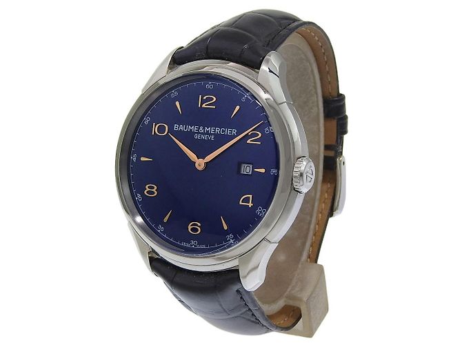 Baume & Mercier Clifton Aço Inoxidável e Couro 45