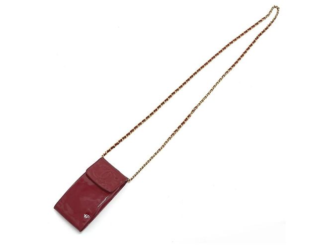 Pochette Chanel CC Coco Mark Chain Roja