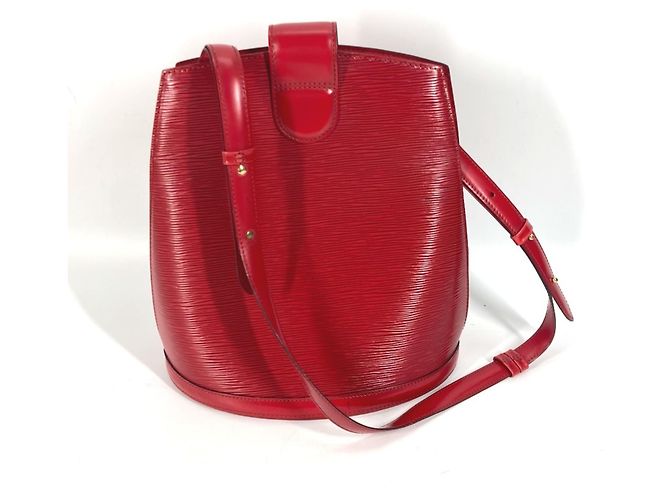 Borsa a Spalla Louis Vuitton Epi Cluny Rosso