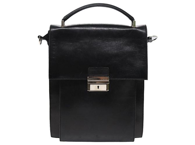 Fendi Vintage Leder Schwarz