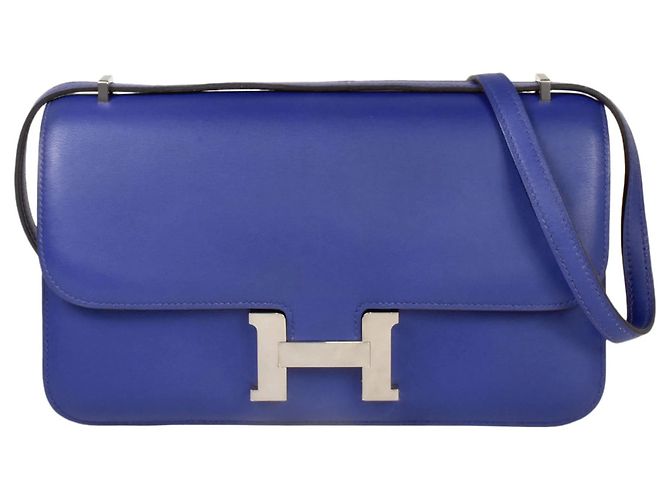 Hermès Borsa a tracolla Hermes Constance 3 Elan Blu 