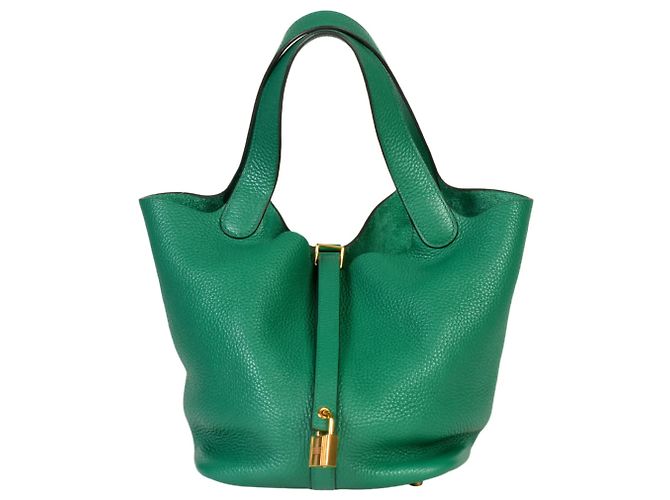 Hermès Bolsa Hermes Picotan Lock MM Verde