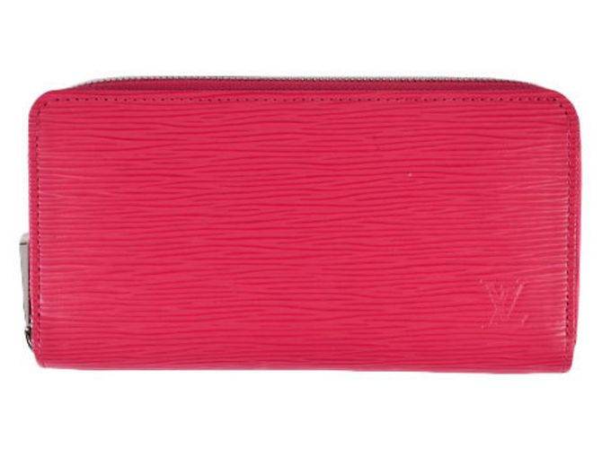 Louis Vuitton Zippy Epi Rose Pondicherry Wallet Pink