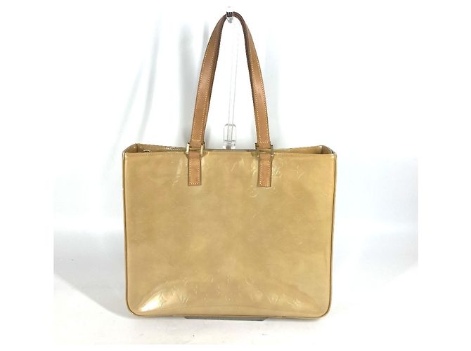Sac cabas Louis Vuitton Monogram Vernis Columbus Beige