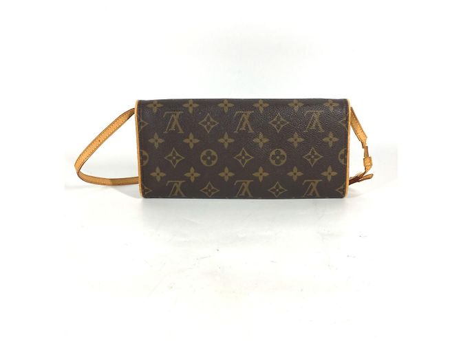 Sac Louis Vuitton Monogram Pochette Twin GM Marron