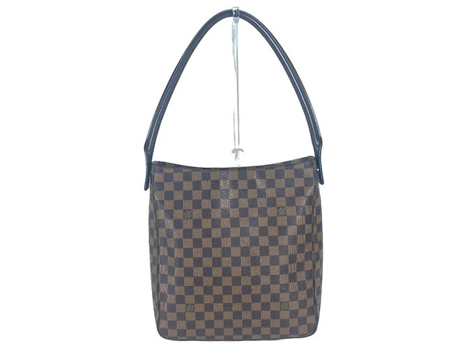 Bolsa de Ombro Louis Vuitton Damier Looping GM Marrom Damier ebene