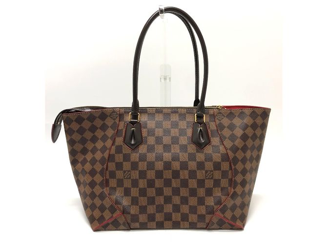 Borsa a tracolla Louis Vuitton Damier Kaisa Tote MM Marrone