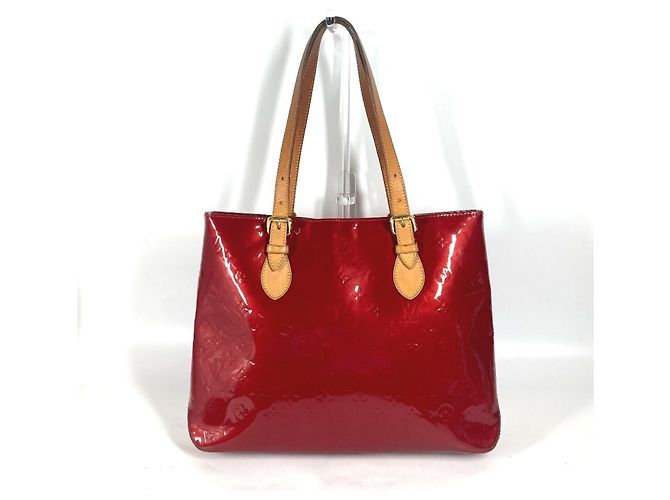 Sac cabas Louis Vuitton Monogram Vernis Brentwood Rouge