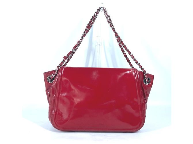 Bolsa de corrente Chanel CC Coco Mark Lipstick W Rosa Vermelho
