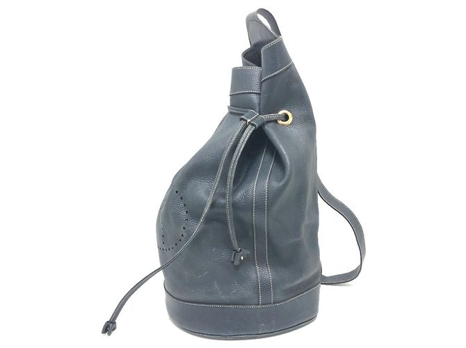 Hermès Borsa a tracolla in pelle blu navy Hermes