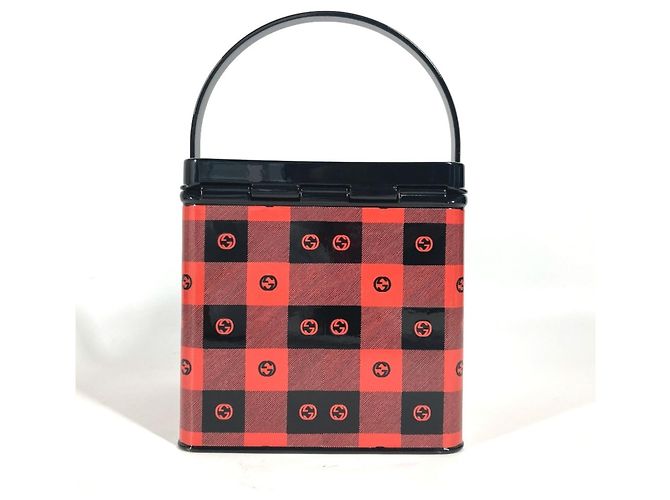 Gucci 634132 Bolsa Vanity Box Preto Vermelho