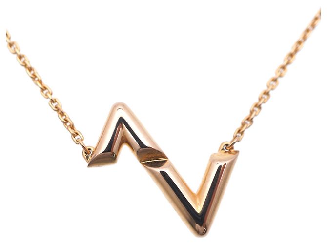 Collana Louis Vuitton LV Vault Upside Down in oro rosa 18K D'oro