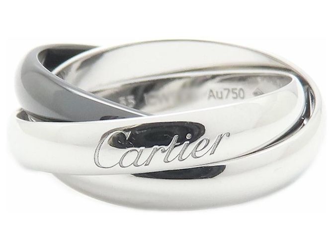 Anello Trinity Cartier Nero Argento