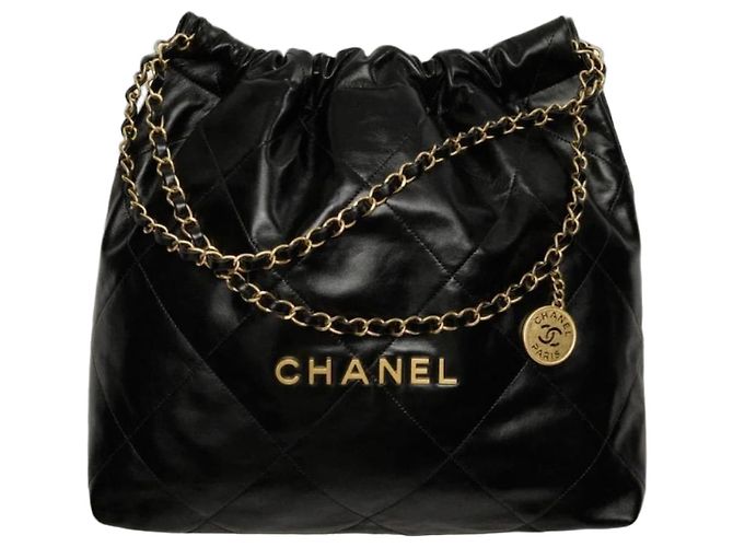 Sac Hobo Chanel 22 Large Noir