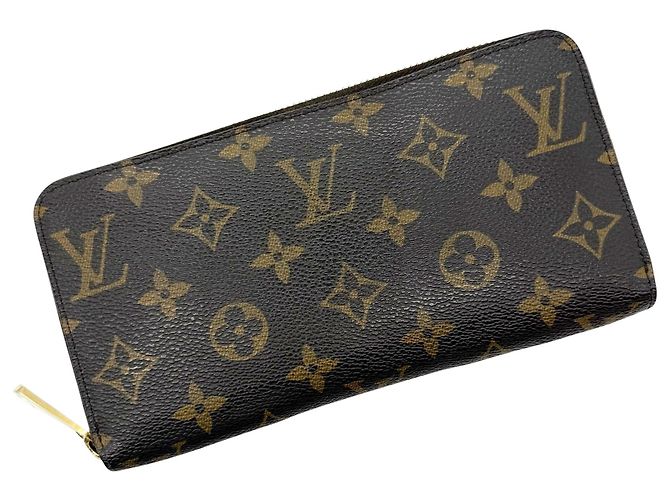 Cartera Zippy Monogram Louis Vuitton Castaño