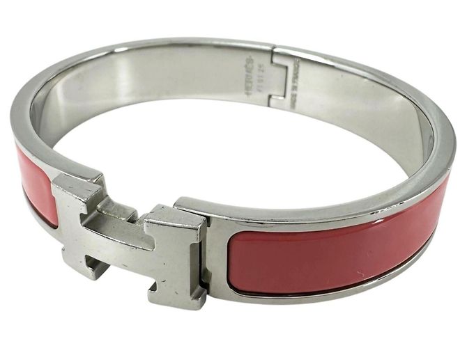 Hermès Hermes Click H Bangle Silvery Pink