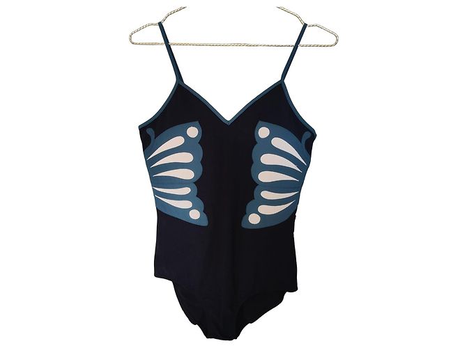 Autre Marque Costume intero Morgan Lane nero con motivo a farfalla
