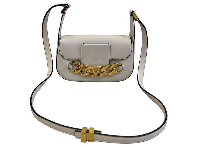 Borsa a tracolla Valentino in pelle bianca Bianco