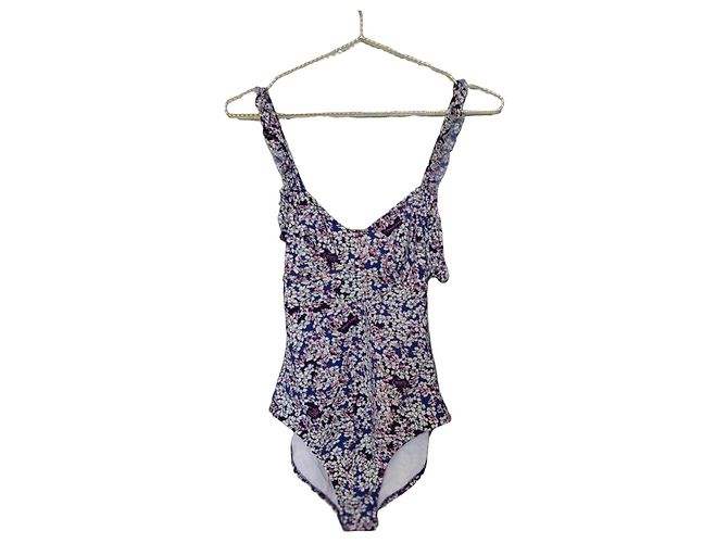 Bañador de una pieza Zadig & Voltaire con estampado floral Rosa Blanco Azul