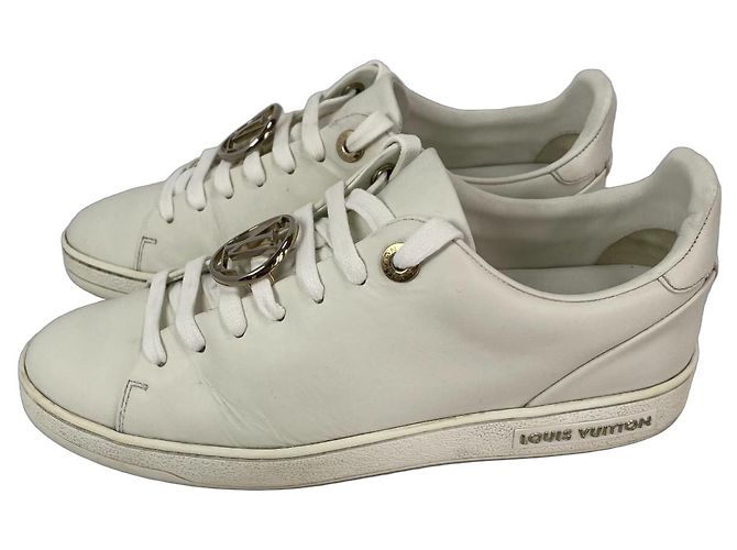 Louis Vuitton Frontrow Weiße Leder-Sneaker