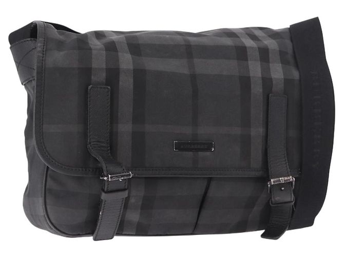 Borsa a Spalla BURBERRY Nova Check Nera Auth ka5113 Nero