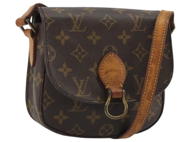 LOUIS VUITTON Borsa a Spalla Monogram Saint Cloud PM M51244 LV Auth ar14024 Monogramma