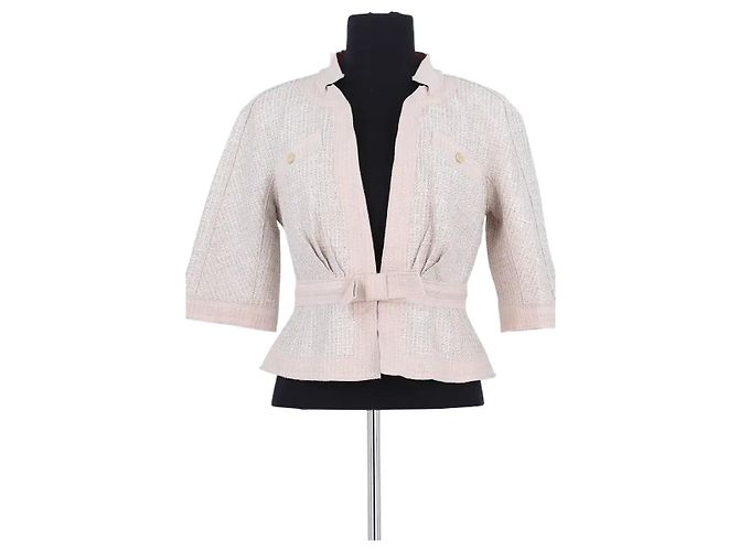 Chaqueta Louis Vuitton beige de viscosa