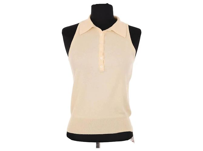 Céline Pull sans manches beige