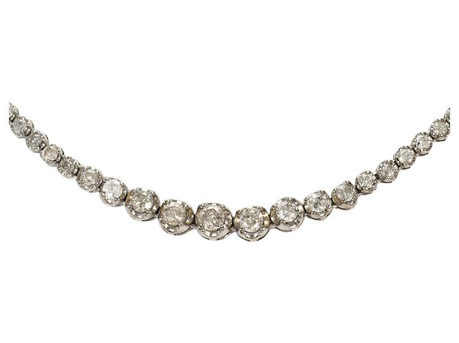 Autre Marque Collana in oro bianco 18K e diamanti D'oro