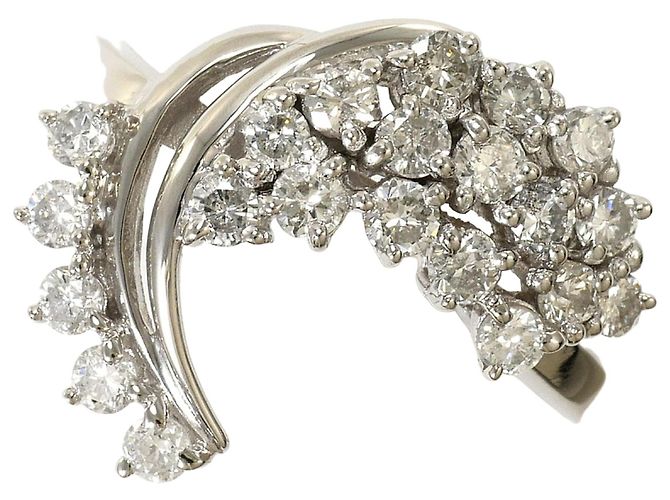 Autre Marque Aliança de platina com diamante de 0,50ct