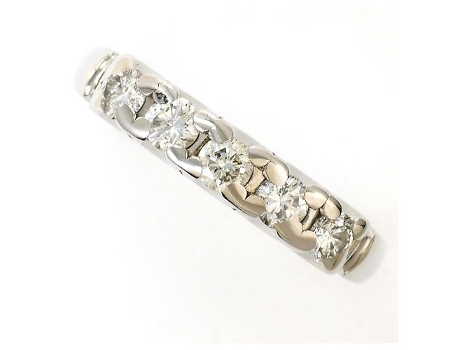 Autre Marque PT900 Platinring mit Diamant