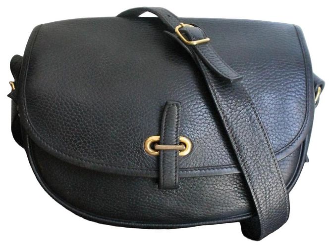Hermès Balle de Golf Bolsa Couro Preto