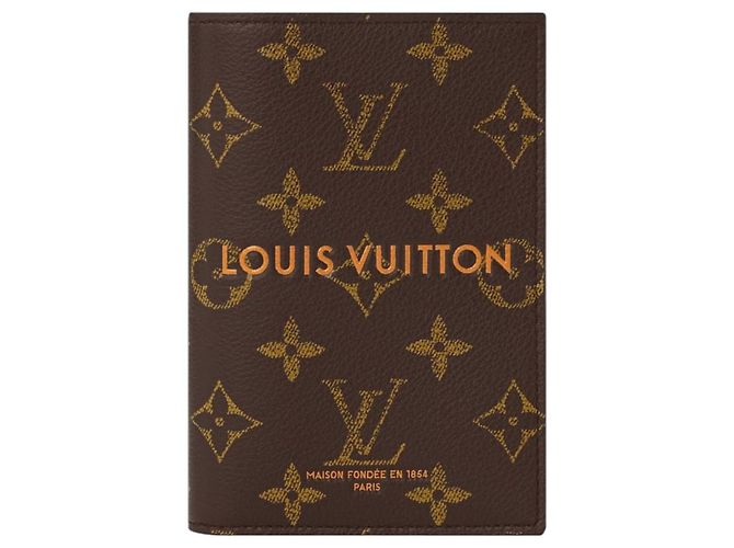 Louis Vuitton Funda para Pasaporte Monogram Castaño Monograma