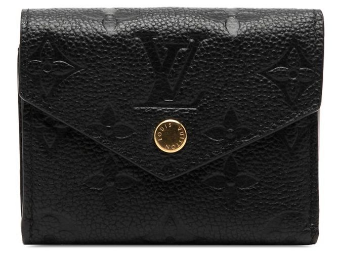 Louis Vuitton Monogram Empreinte Portefeuille Zoe Tri-fold Wallet Black