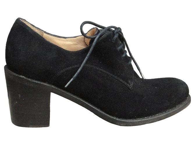 Free Lance Derbies in Camoscio Nero 