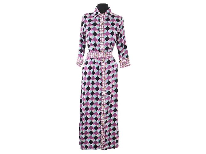 Autre Marque Vestido de algodão violeta AML Paris Roxo