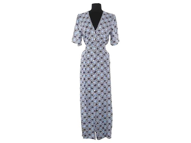 Autre Marque Vestido de algodón azul AML Paris